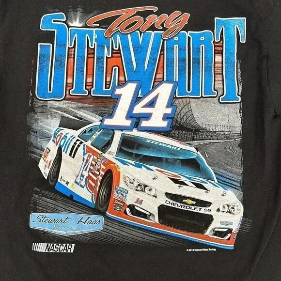 Stewart Haas Racing Tony Steward #14 Car Racing T-Shirt - Picture 5 of 7
